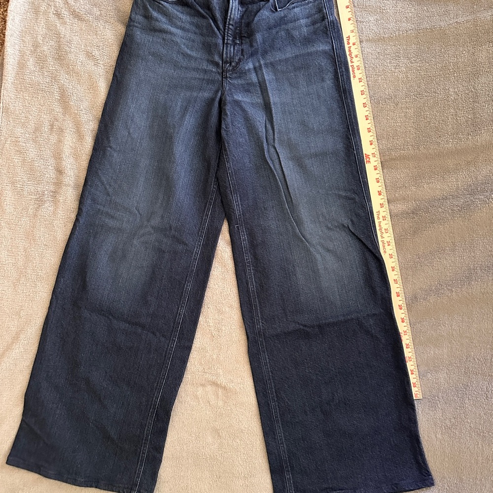 Good American Dark Indigo Wide Leg Jeans